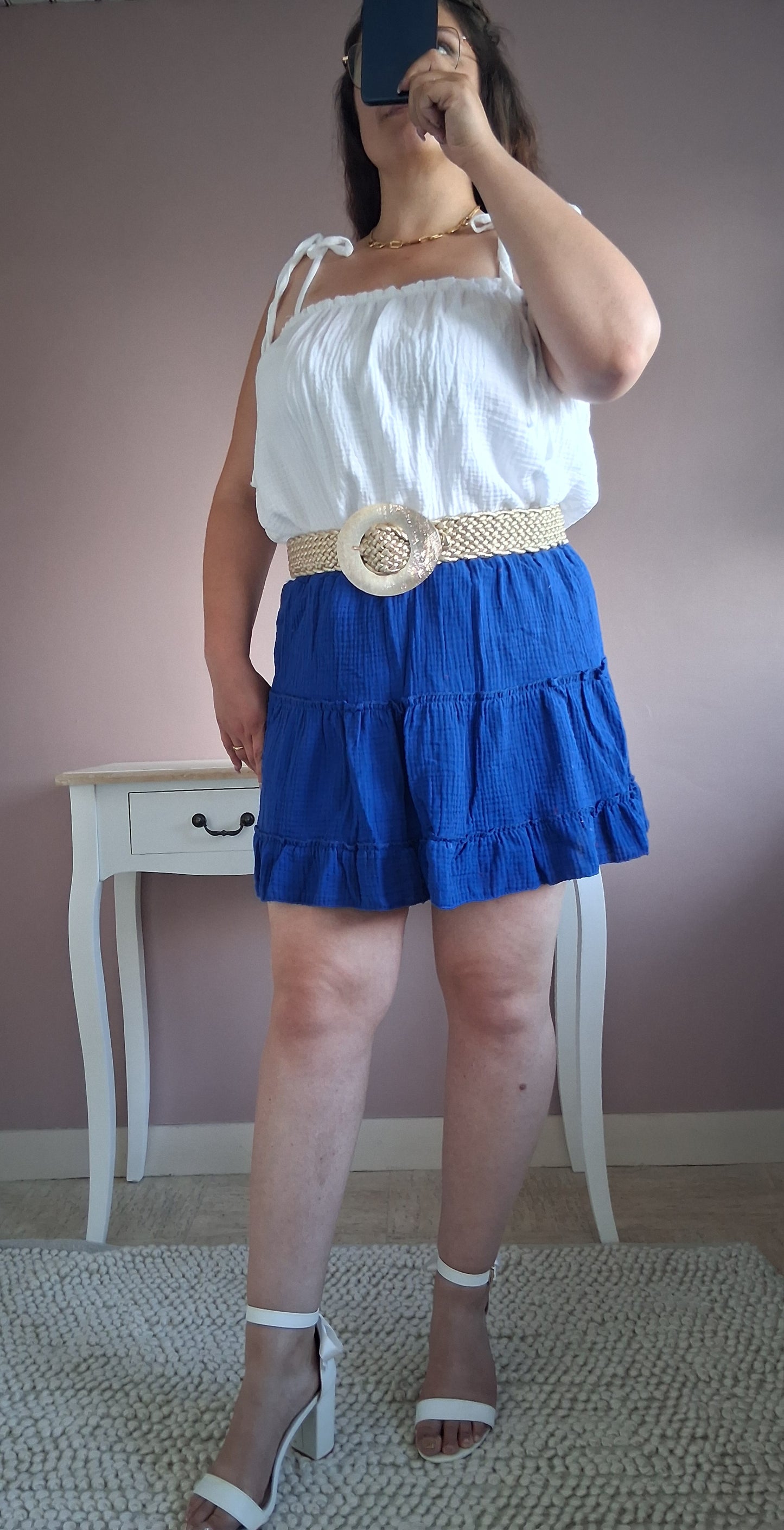 Jupe en gaze de coton Aline