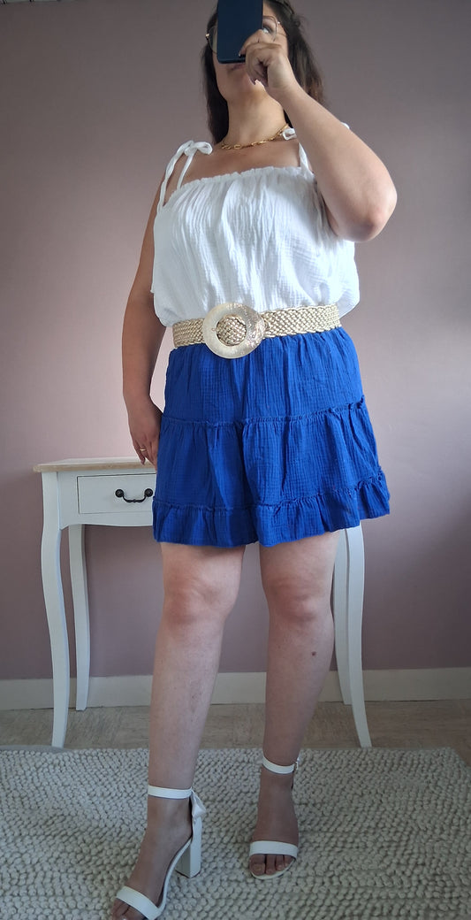 Jupe en gaze de coton Aline