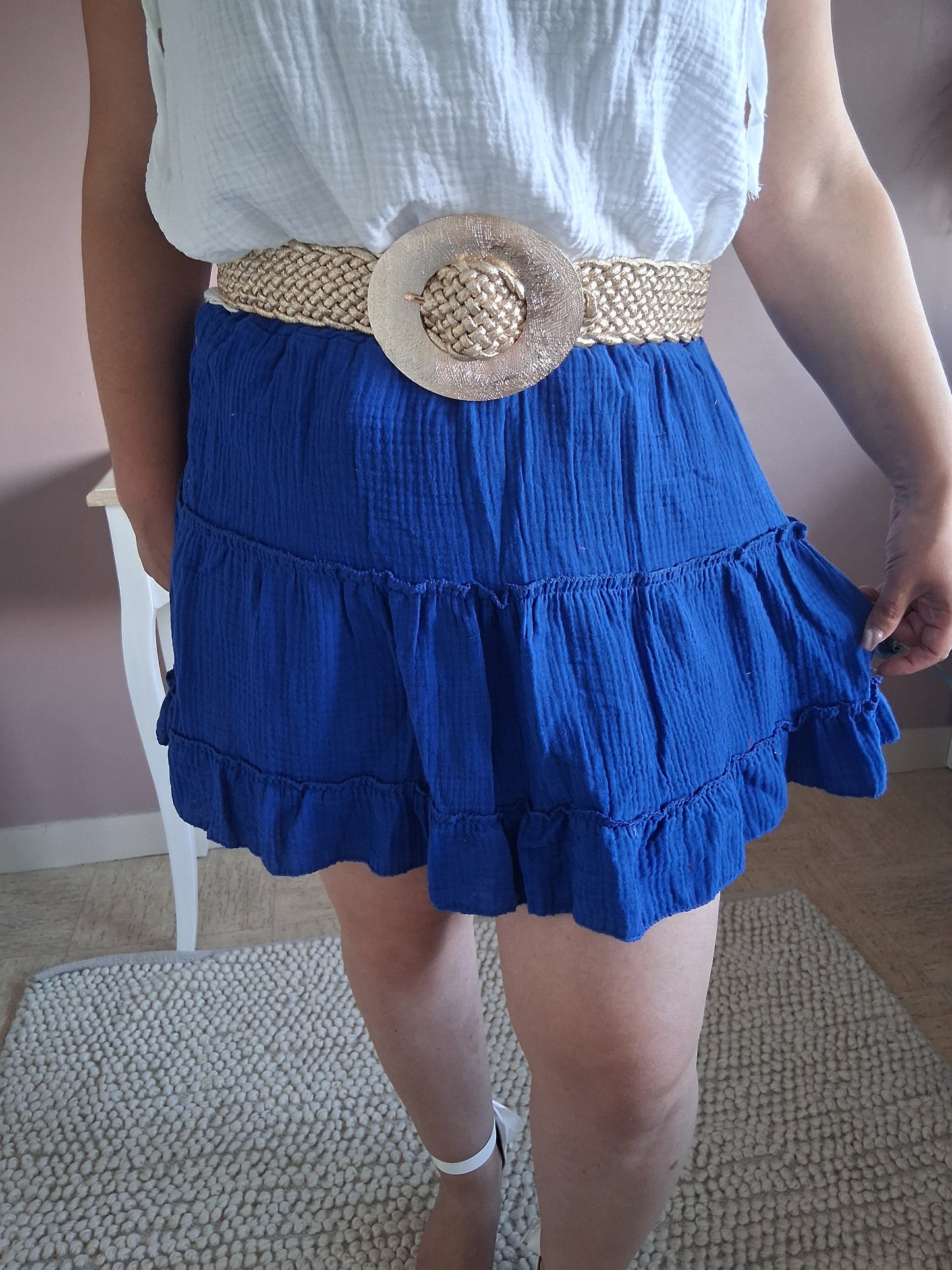 Jupe en gaze de coton Aline