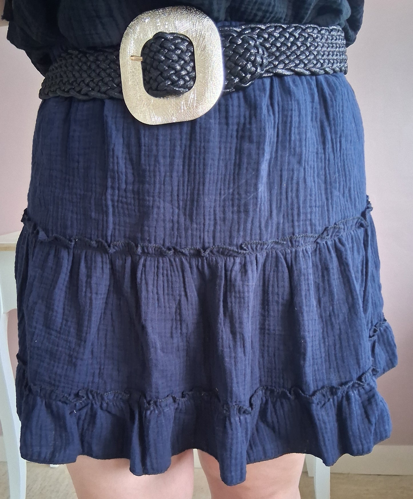 Jupe en gaze de coton Aline