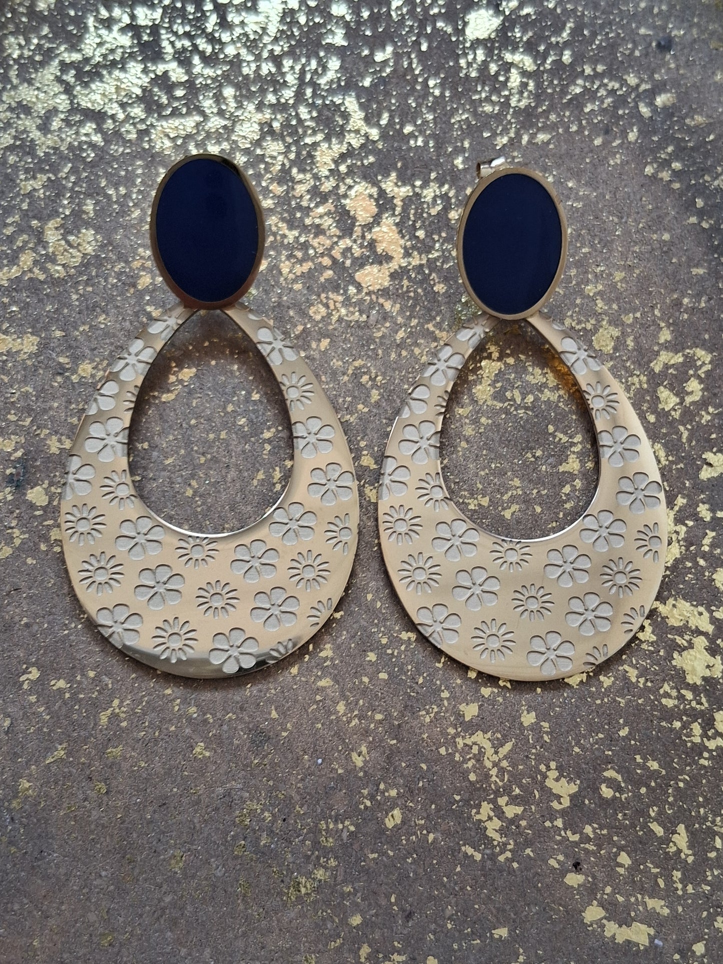 Boucle d'oreille Monique en acier inoxydable