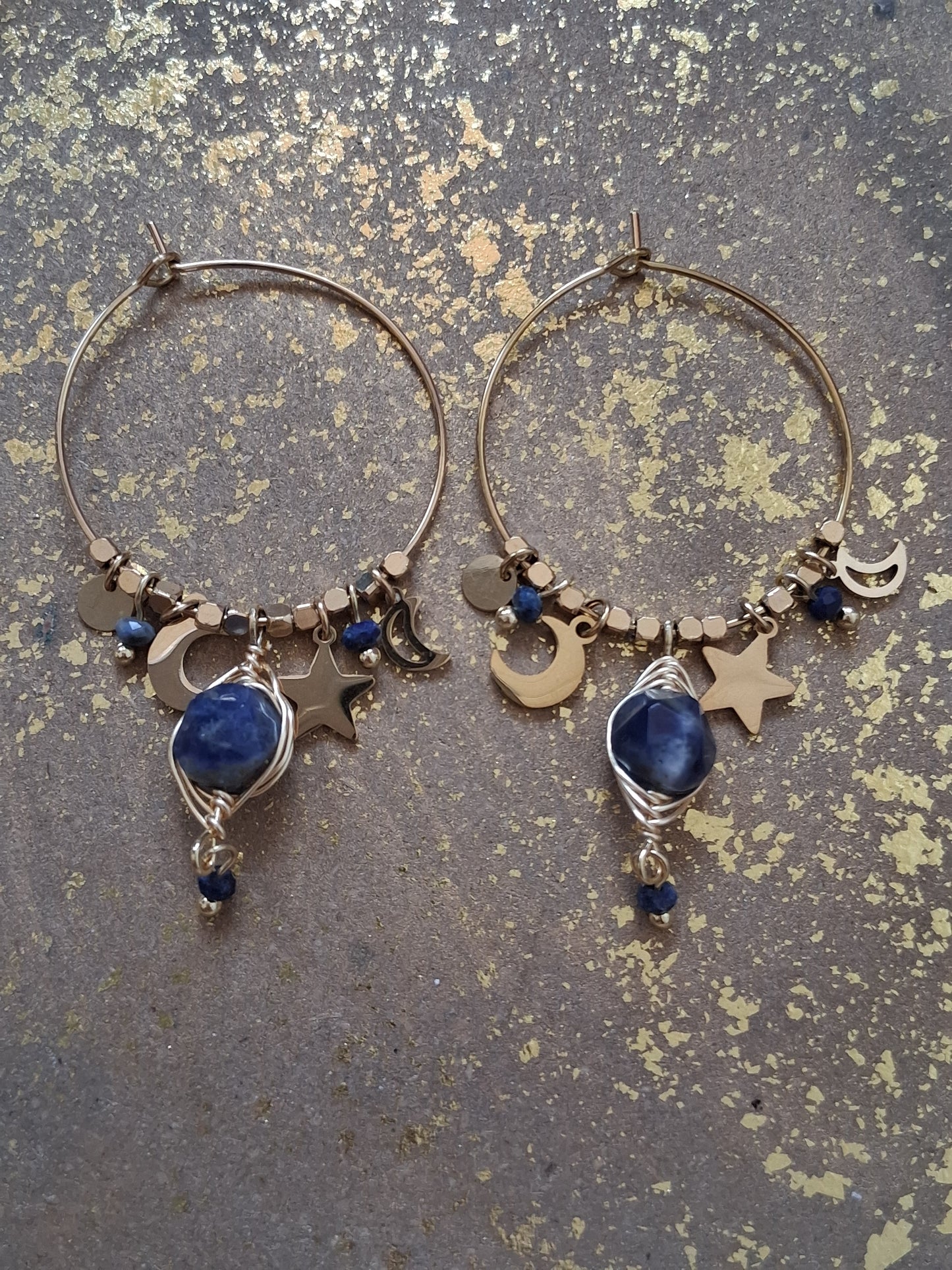 Boucle d'oreille Germaine en acier inoxydable