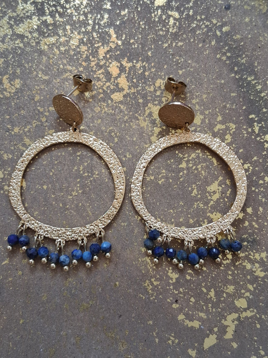 Boucle d'oreille Elisabeth en acier inoxydable