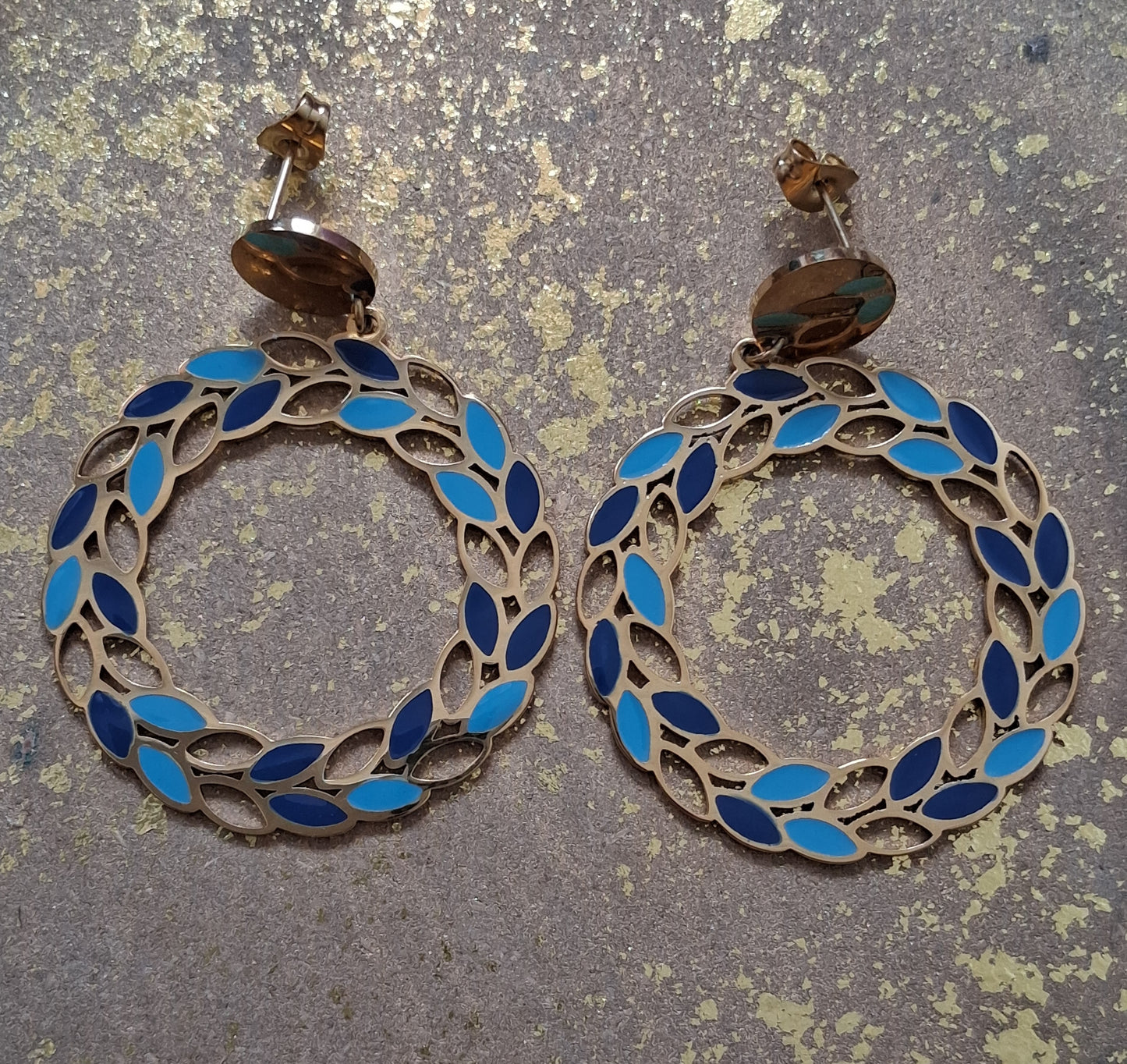 Boucle d'oreille Marie-Jeanne en acier inoxydable